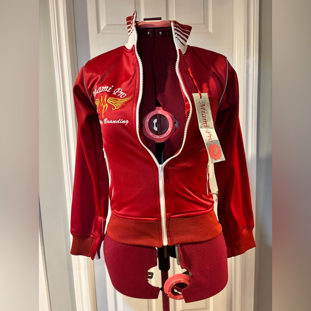 miami Pro Women's Red Bomber Jacket